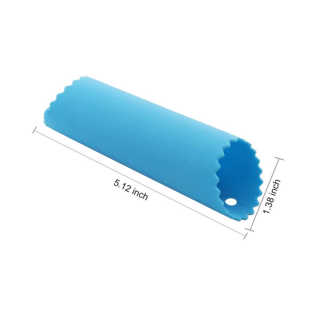 Rodillos de tubo pelador de ajo de silicona, removedor de piel, rodillo de ajo para herramientas útiles de cocina (azul, verde) 2