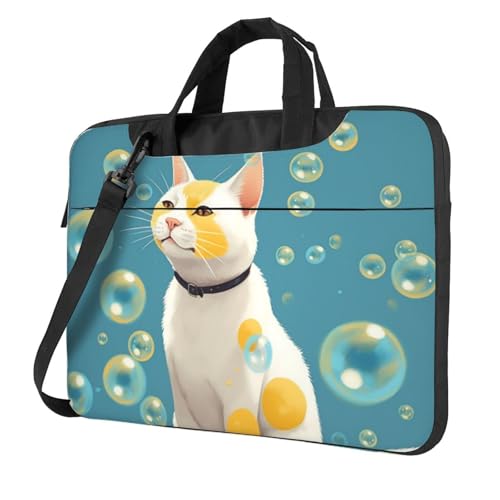 Sac ordinateur étanche avec poignée antichoc motif chat