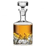 Voted Best High-End Whiskey Decanter 2024 by Food & Wine Magazine | Made in Europe | Hand-Blown Beveled Blade Decanter | 34 Fl. Oz | 100% Lead-Free Crystal | Gift Box | Elegant Design