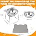 SANWICH Elevated Cat Bowls, Stainless Steel Cat Food Bowls with Placemat, 15° Tilted Raised Pet Food Dishes for Cats, Kitten, Puppies and Small Dogs-2 Pack