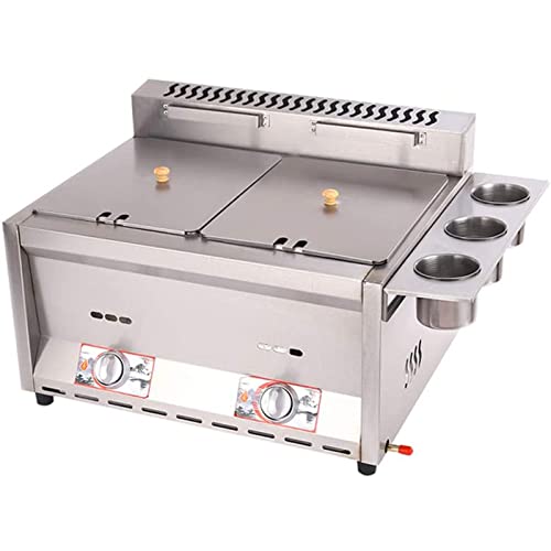 Professionelle Fritteuse, 12L Doppelfritteuse mit Körben und Deckeln, Doppelchips-Fritteuse für Donuts, leicht zu reinigen – Bild 4