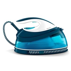 Philips PerfectCare Compact Steam Generator Iron, 1.5L Water Tank, Energy Saving, ECO Mode, No Burns with OptimalTEMP Technology, SteamGlide Soleplate (GC7840/26)