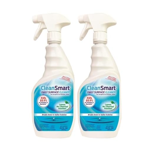 CleanSmart Daily Surface Cleaner and Pet-safe Disinfectant, Kills 99.9% of Viruses & Bacteria, 23 ounce Spray (pack of 2)