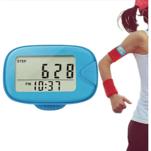 「FLYKING」ウォーキング用歩数計 クリップ付き多機能万歩計 多機能、カロリーカウンター、運動時間 メンズ レディース 人気 腕時計 腕時計型 振り子 健康サポート機器 ポケット万歩 活動量計、らくらく ミニ小型コンパクト 軽量ポータブル 大画面 7日