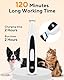 Pfotentrimmer für Hunde mit LED-Licht,Leise Hundepfoten Wiederaufladbar,Paw Trim Pro,Hundeschermaschine Type-C Wiederaufladbar Schermaschine Hund für Pfoten, Augen, Ohren, Gesicht