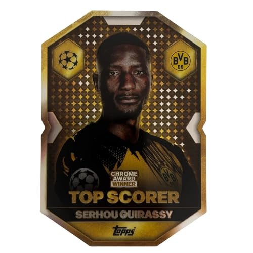 Match Attax 2025 2026 Serou Guirassy Chrome Award Trading Card