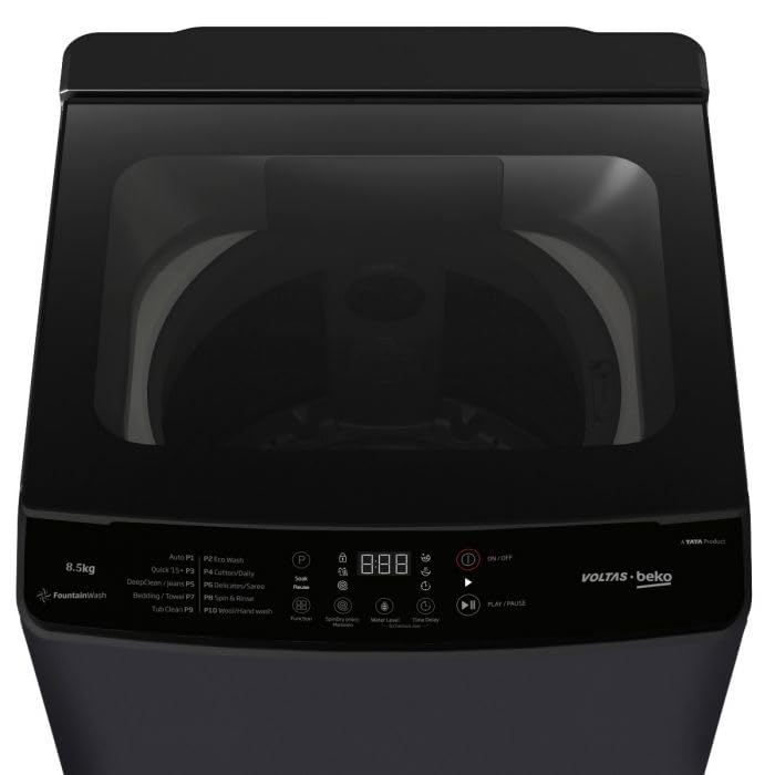 Image of 8.5 Kg, 5-Star, Fully Automatic Top Load Washing Machine (WTL8507VAA /DPC0OD, Dark Grey)