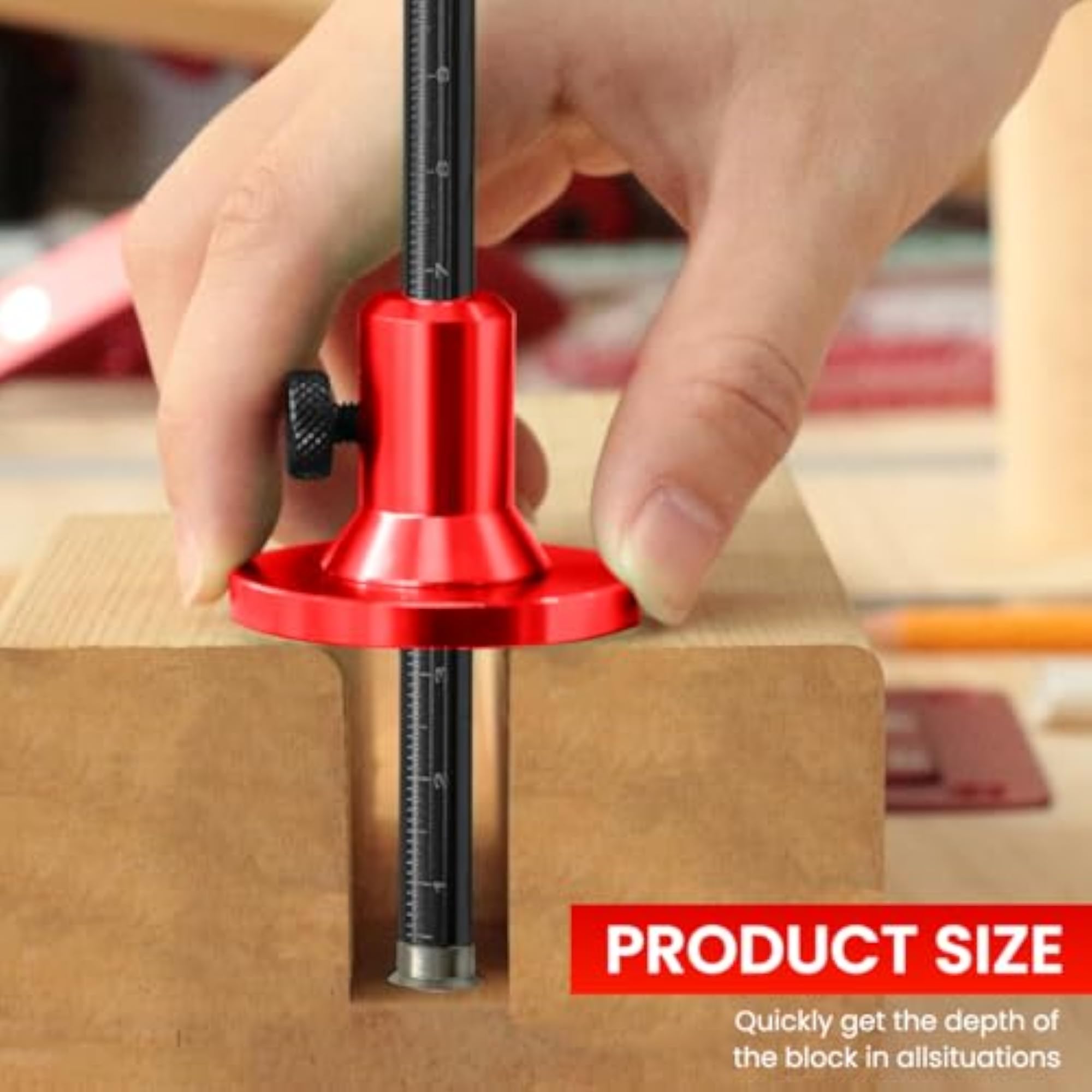Wheel Marking Gauge Adjustable Aluminum Scale