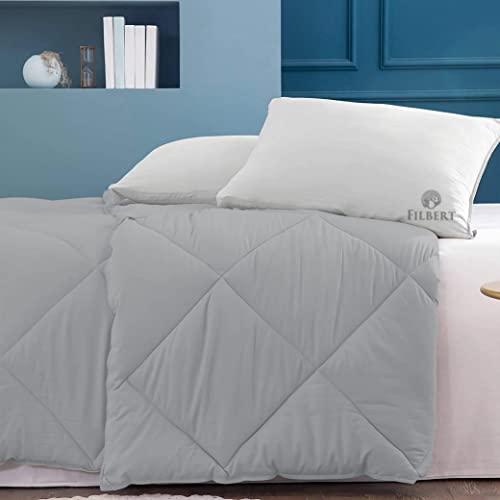 Image of Filbert - Winter Comforter Single Bed 300 GSM Microfiber Blanket for Winter Soft & Cozy Diamond Stitch Quilt (60 inch x 90 inch Inches /152cm x 228cm) - Comforter Single Bed|Silver