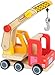 Produktbild Small Foot Kranwagen aus Holz, 360 Grad drehbar, Greifhaken mit Kurbelfunktion, Spielauto ab 18 Monaten, 12008