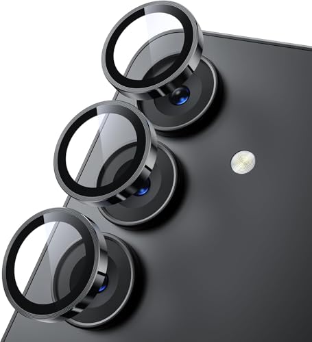 Image of ZARALA Camera Lens Frame Glass Compatible with Samsung Galaxy S26 /S26+Plus Camera Lens Protector - [Keep Original Shooting] Shatterproof 9H Tempered Glass Screen Metal Ring Cover,Anti-Fingerprint,Anti-Scratch,Case Friendly,Titanium Black
