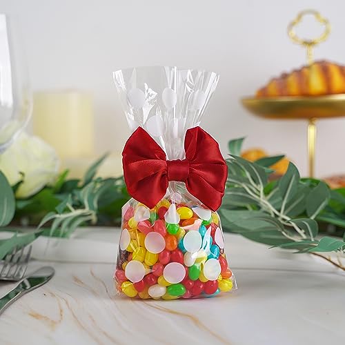 Lazos pequeños para envolver regalos con acabado satinado AIMUDI de alta densidad 6