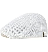 YAMEE Sonnenhut Barett Herren Sommer atmungsaktive Mesh, Schiebermütze Damen,Unisex Beret Schirmm...
