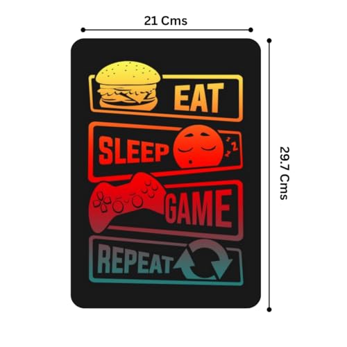Image of Zesta Bathroom Decor Items Washroom Decor Tin Sign | Aesthetic Posters Wall Poster for Bedroom | Magnetic Cafe Decoration Items /Restaurant Decorations Items | Quirky Home Decor Bar Accent (Gamer (2))