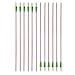 SHARROW 30Inch Archery Aluminum Arrows Target Practice Hunting Arrows Spine 500 with Removable Tips for Compound & Recurve Bow (12 Pcs Red Shaft)