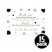 Paper Clever Party Navy and Gold Baby Shower Thank You Cards with Envelopes - Blank Notes with Prefilled Message for Boys - Personalize for Registry Gifts - Royal Prince Stationery Set, 4x6, 15 Pack