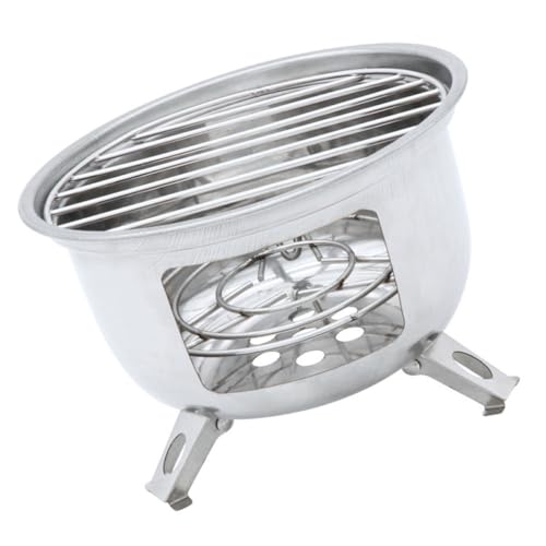 GALPADA Outdoor Stoves for Cooking Bbq Grill Mini Portable Round Camping Grill