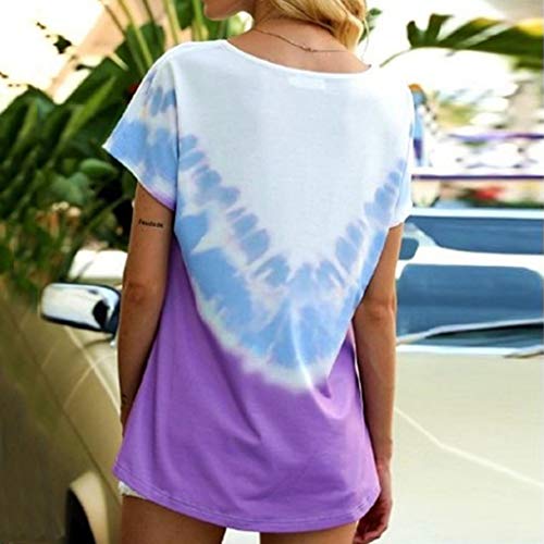 image for YAnGSale Top Fashion Women's Shirt Tie-dye Tee Tops Casual T-Shirt Sho