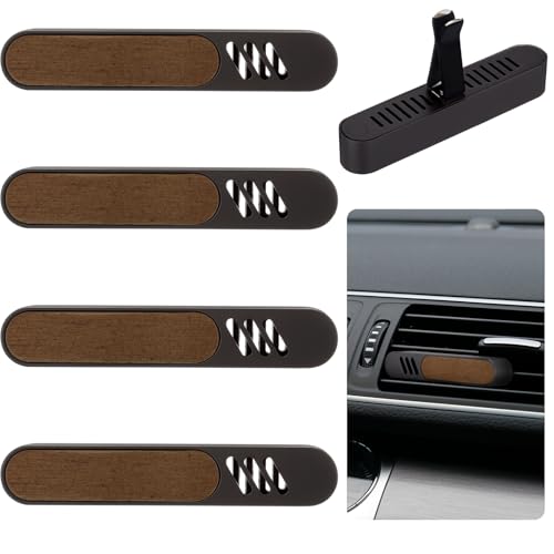 Image of Leinuosen 4 Pcs Car Air Freshener Vent Clip Car Perfume Diffuser Automotive Fragrance Decoration with 8 Sponge Sticks and Perfume Droppers for Office Kitchen Bathroom Pet Houses