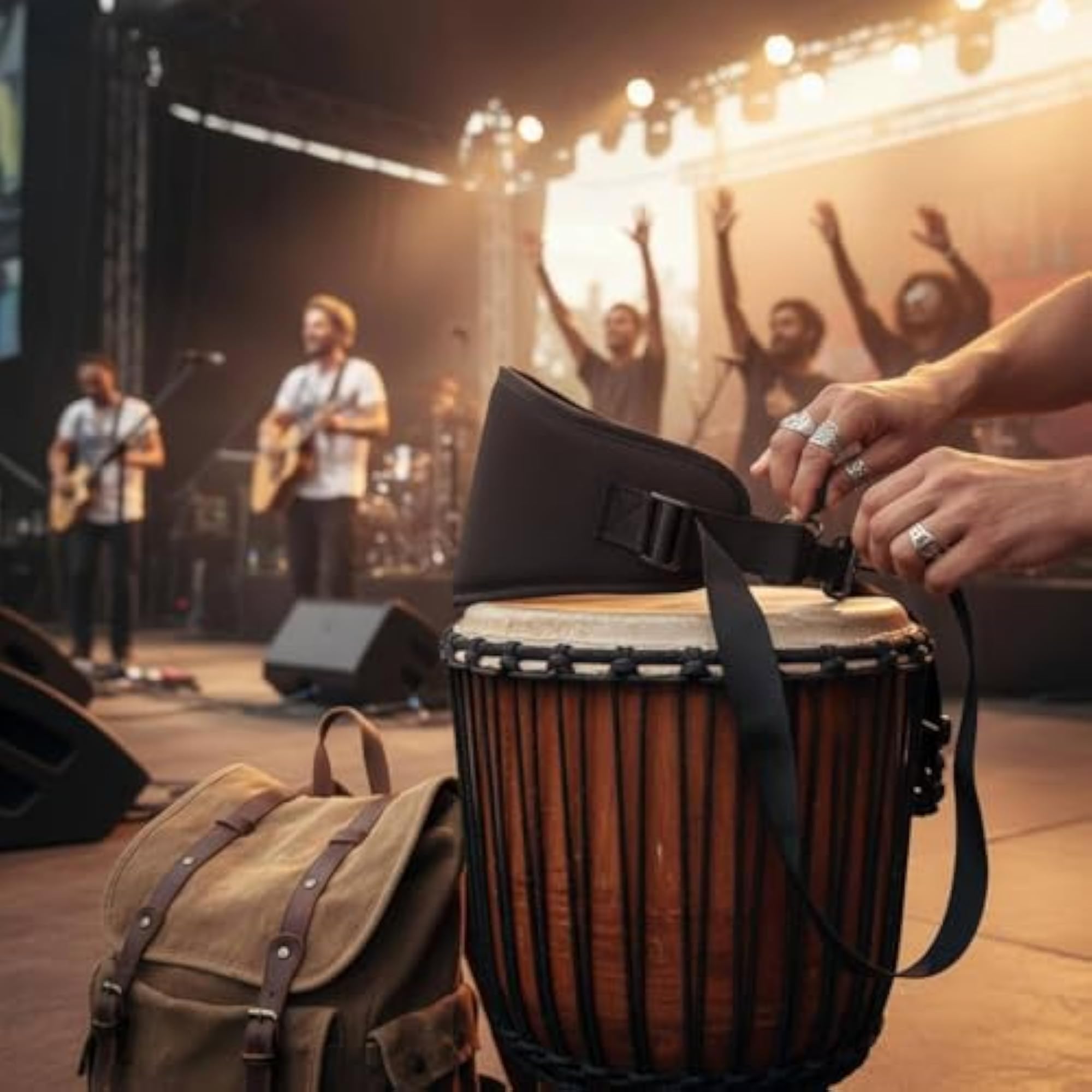 Handsunrestricted Waist Drum Strap