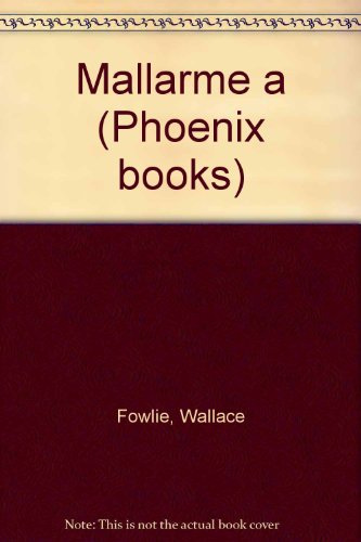 Mallarme B0000CLJFM Book Cover