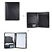 Portfolio PU Leather Portfolio Folder A4 Document Organizer with Cards Slots Loose Leaf Loop for Business Professionals