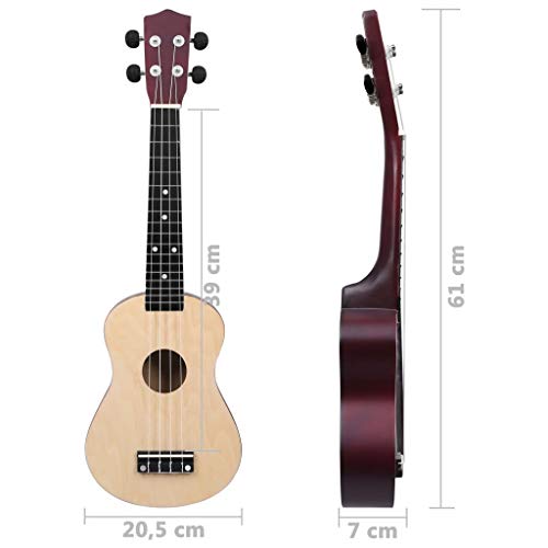 Ukulele Beginner Set, Ensemble d’ukulélé en bois clair pour l’apprentissage - Les Beatles, Paul McCartney, John Lennon, RIngo Starr, George Harrison Ukulele Beginner Set, Ensemble d'ukulélé en bois clair pour l'apprentissage – Image 4