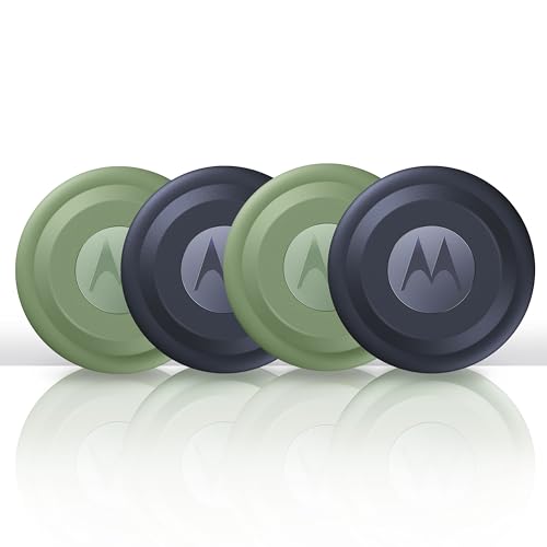 Image of Motorola Smart Tag x4-Pack (x2 Jade Green + x2 Midnight Blue), Up to 1 Year Battery Life, Water Resistant Up to 1 m Depth, Ultra Wide Band Range Up to 35 m