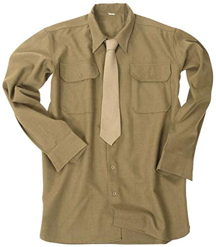 Mil-Tec Replica WW2 American M37 Wool Shirt (Large (41-42 Inch)) Mil-Tec Replica WW2 American M37 Wool Shirt (Large (41-42 Inch))