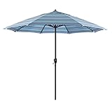 California Umbrella 9' Round Sunbrella Aluminum Outdoor Deck, Pool or Patio...