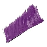 VALICLUD バイク用 ヘルメット装飾 ウィッグ スムーズな表面に取り付け可能 ヘルメットを際立たせるユニークなデコレーション 紫色