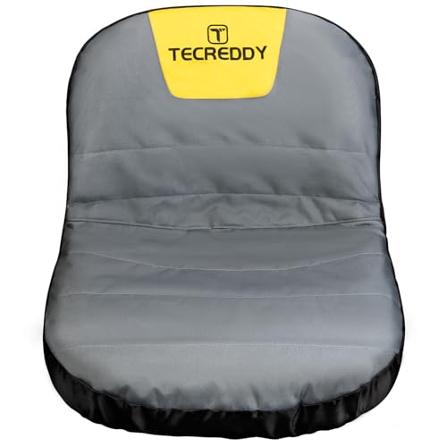 Image of Lawn Mower Seat Cover, Weatherproof Heavy Duty Tractor Seat Cover Compatible with Husqvarna Craftsman Toro John Deere Cub Cadet Riding Lawn Mower Tractor, Medium