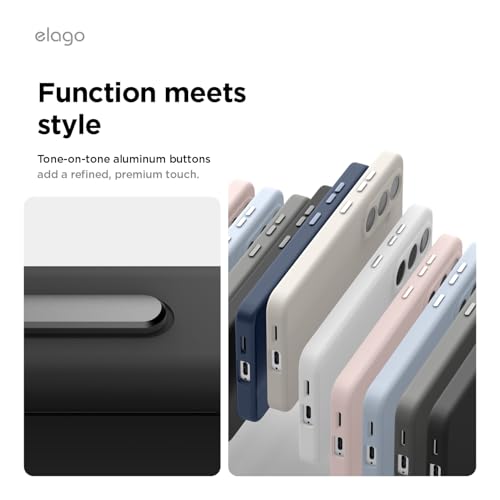 Image of elago Magnetic Silicone Case Compatible with Samsung Galaxy S26 Ultra Case, Compatible with MagSafe Accessories, Protective Cover, Shockproof, Slim, Anti-Scratch Soft Microfiber Lining (Black)
