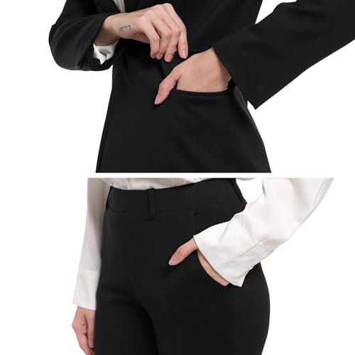 V VOCNI Women's Suits 2 Piece Set Office Business One Button Slim Fit Blazer Pants Suit Set Dressy Casual Workwear Outfits4