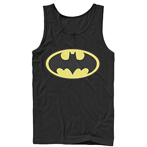 DC Comics Men's Batman Basic Logo Tank T-Shirt, Black, X-Large by DC Comics - Used condition - US$20.34