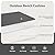 Favoyard Outdoor Bench Cushion 42 x 18 Inch Waterproof Patio Furniture Cushions 3-Year Color Fastness Garden Sofa Settee Couch Swing Pads with Handle and Adjustable Straps, Dark Gray