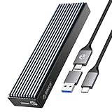ORICO M.2 NVMe SSD 外付けケース USB 3.2 Gen2 10Gbps高速データ転送 NVMe/PCIE 対応2230/2242/2260/2280 SSD ケース M2 SSD 外付けケース 8TB容量に対応 UASPサポート ABS+アルミ材質 黑 M2PV-BK