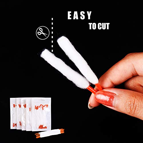 WOLFTEETH 50 Pack Premium 100 Organic Vape Cotton Wick Material, Extra Long 11cm Thread for