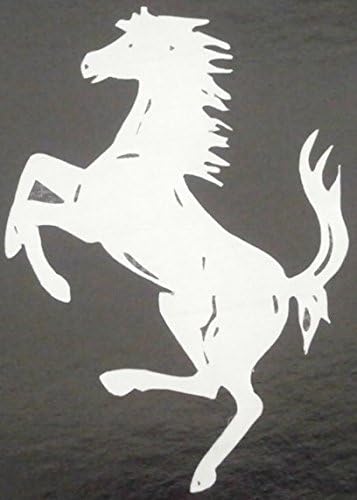 Amazon Co Jp フェラーリ ステッカー 跳ね馬 小 シルバー 4枚 ホビー 通販