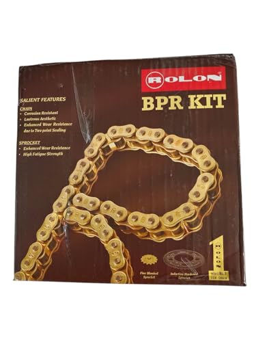 Image of Brass Chain Sprocket Compatible with Highness CB350 /CB350RS, 104L /14T /35T, High Performance, Durable Replacement Part