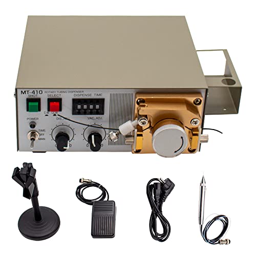 Jieotwice MT-410 Peristaltic Automatic Glue Dispenser- Precision Manual Rotary Tubing Dispenser