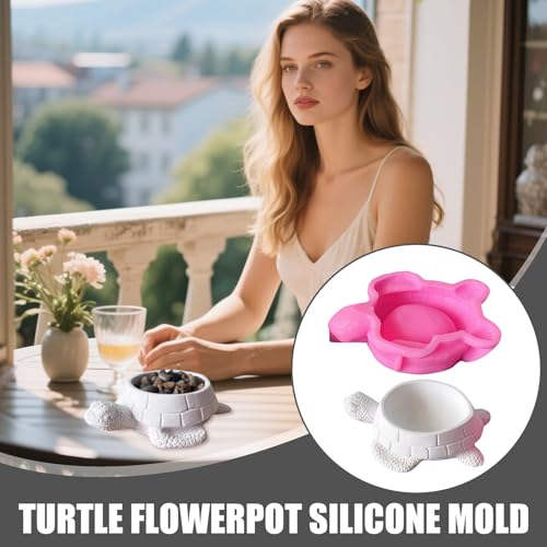 Molde para macetas reutilizable de silicona para contenedores decorativos 3