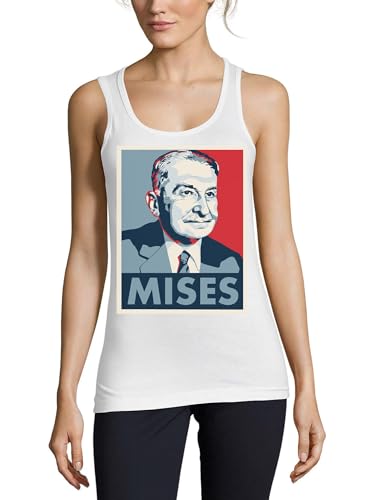 Camiseta sin mangas Ludwig von Mises de mujer que soluciona el vestir casual intelectual