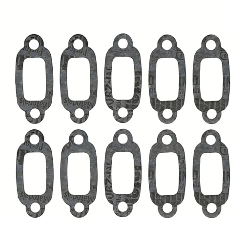 AFDHGS 10-Pack High-Temperature Gasket Set for 1/5 RC Car Exhaust Pipe - Fits 23CC-36CC Zenoah, ChongYang Engines and Major RC Brands