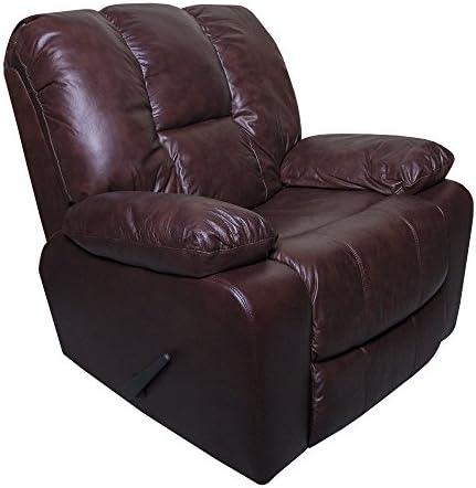 Leather Oversized Recliner, Ringo Chocolate