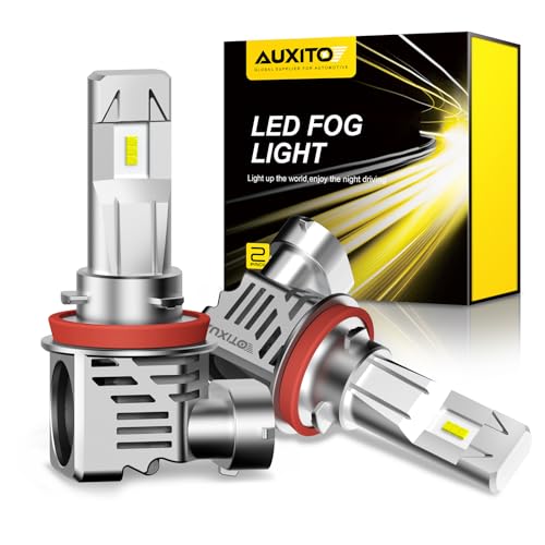 Image of AUXITO H11 /H9 /H8 LED Bulb, 60W Per Set, Plug N Play, Long Lifespan, 99% Compatibility, 2PCS