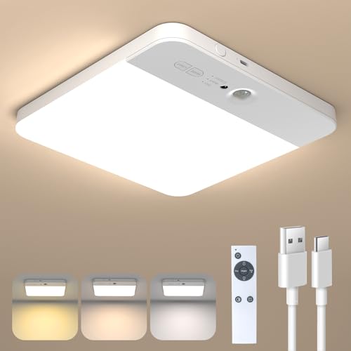 NARUNDREN Rechargeable Motion Sensor Ceiling Light...