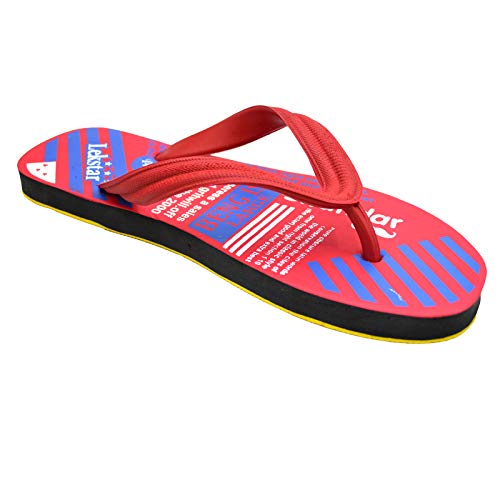 Image of POLITA Boys & Girls Slip On Slipper Flip Flop (Red) (numeric 11)