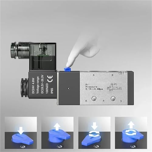 Électrovanne 3V110-06 en aluminium pour commande de gaz - 5