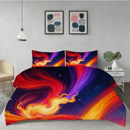 Ensemble de literie 140x200 graffitis 3d rouges pour lit d'enfant - 3